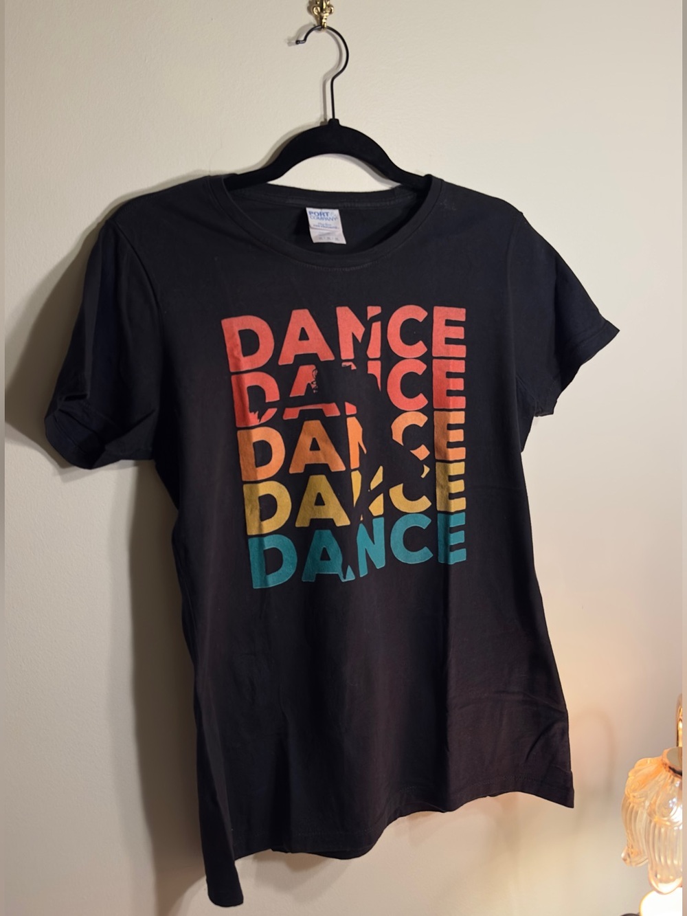 Port & Company Kids Black 'Dance' Graphic Tee - Multicolor Print